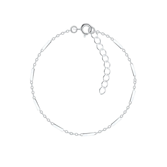 Silver Cable Car Bracelet