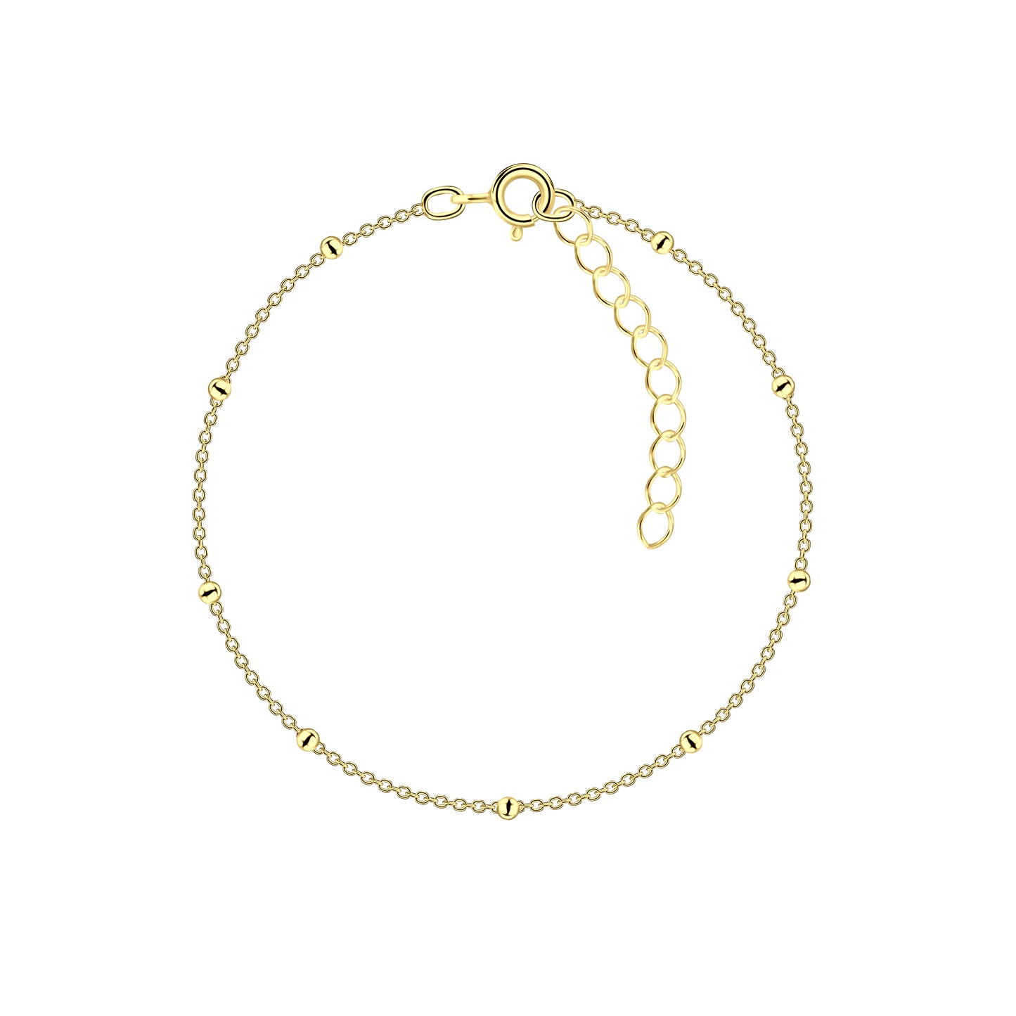 Gold Bead Chain Bracelet