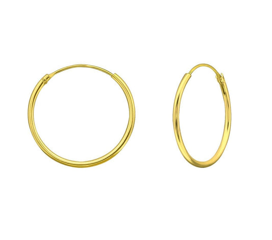 Gold Basic Hoops