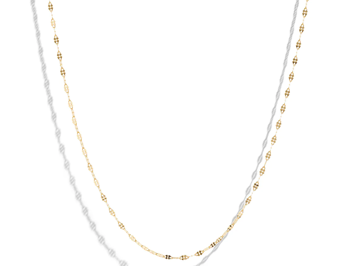 Gold Clover Chain Necklace