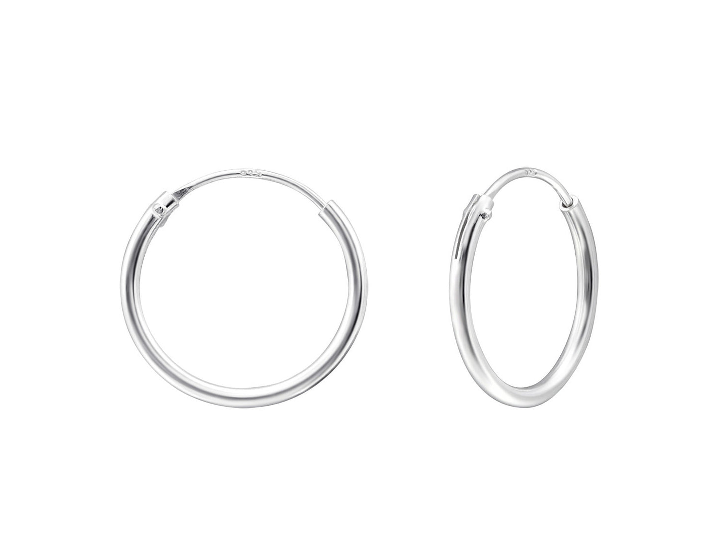 Silver Basic Hoops