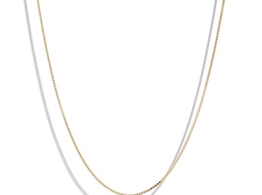 Gold Classic Box Chain Necklace