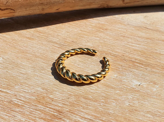 Gold Croissant Ring