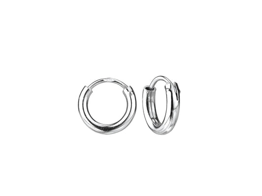 Silver Mini Huggie Hoop Earrings