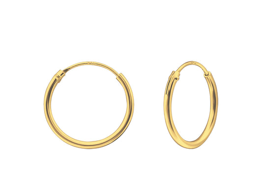 Gold Basic Hoops