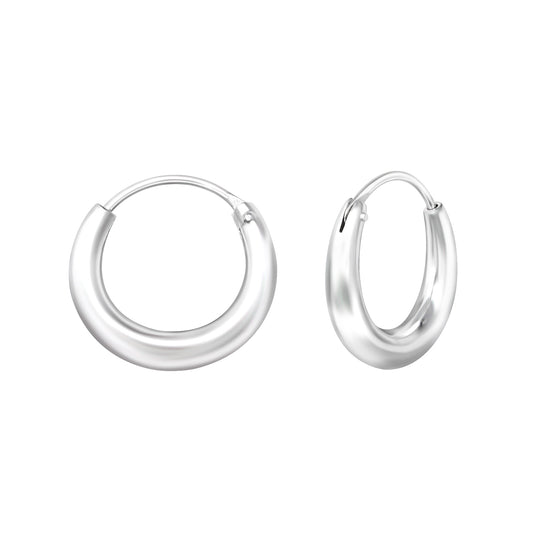 Silver Hoops