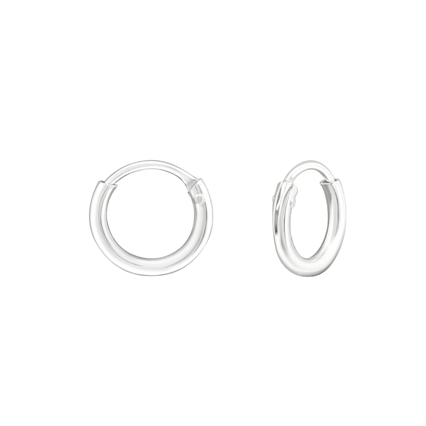 Silver Tiny Hoop Earrings