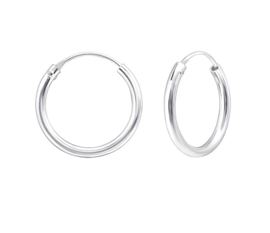 Silver Everyday Hoops